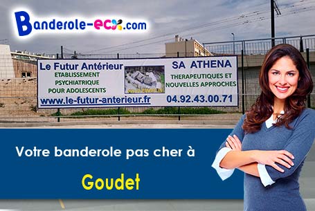 Banderole pas cher pour vos événements à Goudet (Haute-Loire/43150)
