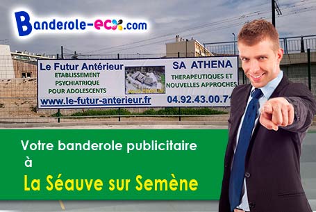 A La Séauve-sur-Semène (Haute-Loire/43140) impression de votre banderole personnalisée