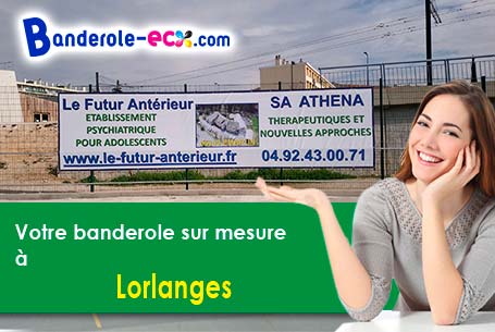 A Lorlanges (Haute-Loire/43360) fourniture de votre banderole personnalisée