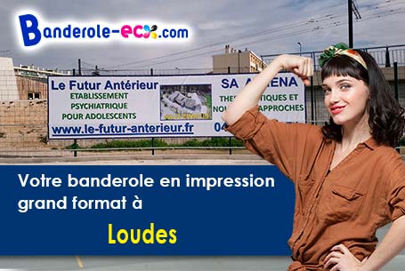 Banderole pas cher fabriqué sur mesure à Loudes (Haute-Loire/43320)
