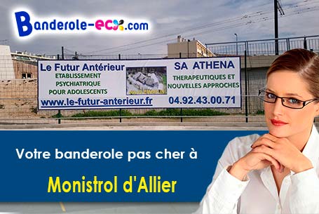 Banderole personnalisée pour vos événements à Monistrol-d'Allier (Haute-Loire/43580)