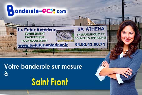 A Saint-Front (Haute-Loire/43550) fourniture de votre banderole publicitaire