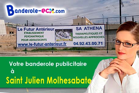 A Saint-Julien-Molhesabate (Haute-Loire/43220) impression de votre banderole publicitaire