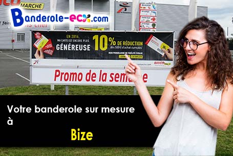 Réalisation de votre banderole publicitaire à Bize (Haute-Marne/52500)