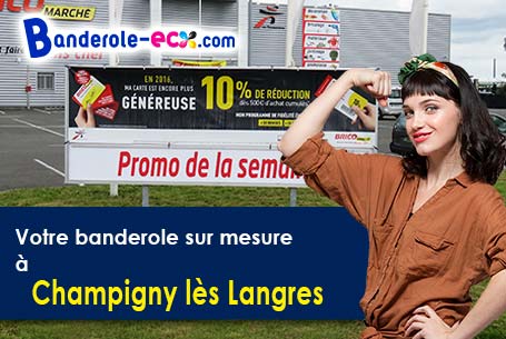Banderole pas cher pour vos expositions à Champigny-lès-Langres (Haute-Marne/52200)