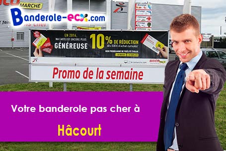 Banderole pas cher pour vos expositions à Hâcourt (Haute-Marne/52150)
