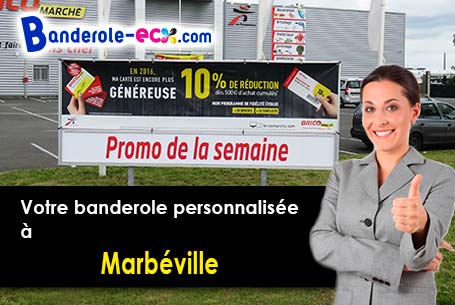 Banderole pas cher pour vos expositions à Marbéville (Haute-Marne/52320)