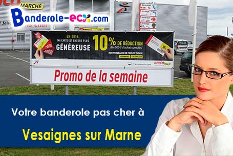 Banderole pas cher pour vos expositions à Vesaignes-sur-Marne (Haute-Marne/52800)