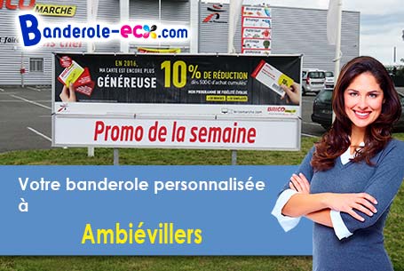 Fabrication sur mesure de votre banderole publicitaire à Ambiévillers (Haute-Saône/70210)