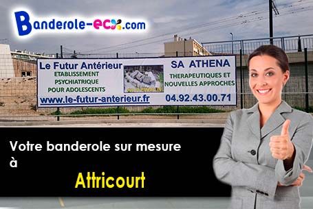 Réalisation sur mesure de votre banderole pas cher à Attricourt (Haute-Saône/70100)