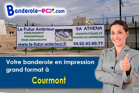 Fabrication sur mesure de votre banderole publicitaire à Courmont (Haute-Saône/70400)