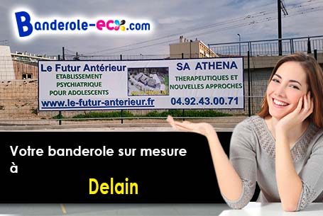 Réalisation sur mesure de votre banderole pas cher à Delain (Haute-Saône/70180)