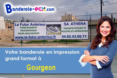 Réalisation sur mesure de votre banderole personnalisée à Gourgeon (Haute-Saône/70120)