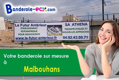 Réalisation sur mesure de votre banderole pas cher à Malbouhans (Haute-Saône/70200)