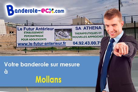 Réalisation sur mesure de votre banderole personnalisée à Mollans (Haute-Saône/70240)