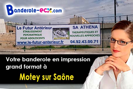 Réalisation sur mesure de votre banderole pas cher à Motey-sur-Saône (Haute-Saône/70130)