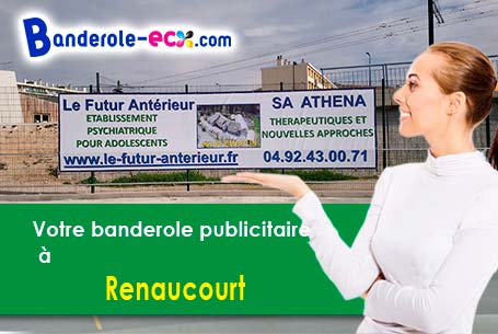 Réalisation sur mesure de votre banderole pas cher à Renaucourt (Haute-Saône/70120)