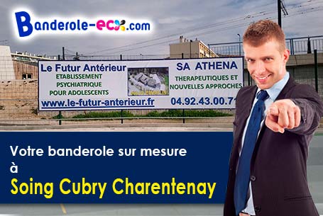Réalisation sur mesure de votre banderole pas cher à Soing-Cubry-Charentenay (Haute-Saône/70130)