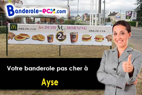 Impression grand format de votre banderole personnalisée à Ayse (Haute-Savoie/74130)
