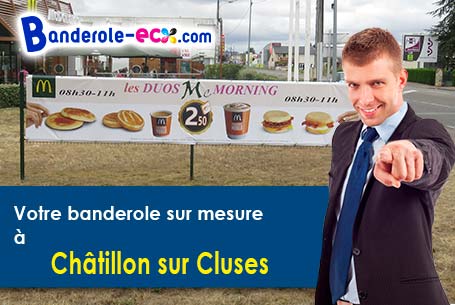 Impression grand format de votre banderole personnalisée à Châtillon-sur-Cluses (Haute-Savoie/74300)