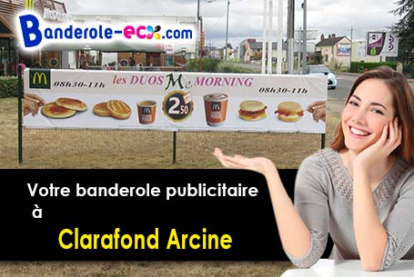 Impression grand format de votre banderole personnalisée à Clarafond-Arcine (Haute-Savoie/74270)