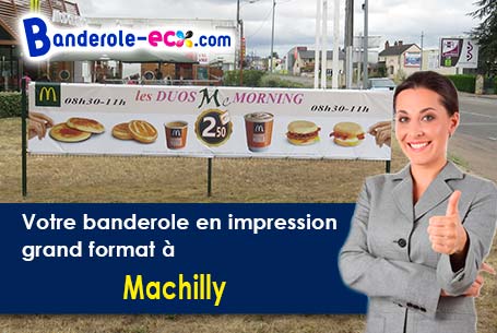 Impression grand format de votre banderole personnalisée à Machilly (Haute-Savoie/74140)