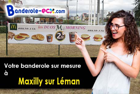 Impression grand format de votre banderole personnalisée à Maxilly-sur-Léman (Haute-Savoie/74500)