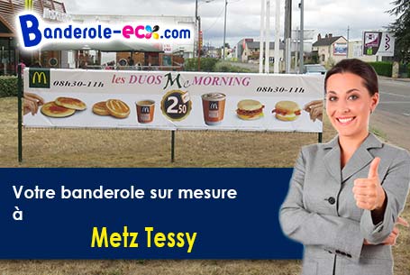 Impression grand format de votre banderole personnalisée à Metz-Tessy (Haute-Savoie/74370)