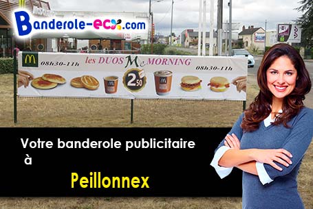 Impression grand format de votre banderole pas cher à Peillonnex (Haute-Savoie/74250)