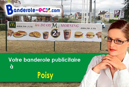 Impression grand format de votre banderole personnalisée à Poisy (Haute-Savoie/74330)