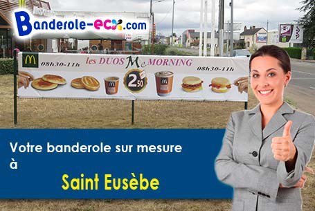 Impression grand format de votre banderole publicitaire à Saint-Eusèbe (Haute-Savoie/74150)