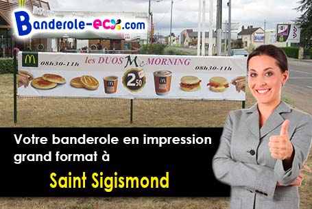 Impression grand format de votre banderole pas cher à Saint-Sigismond (Haute-Savoie/74300)