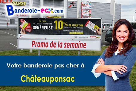 Création graphique offerte de votre banderole publicitaire à Châteauponsac (Haute-Vienne/87290)