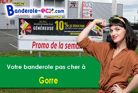 Création graphique offerte de votre banderole publicitaire à Gorre (Haute-Vienne/87310)