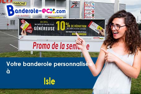 Création graphique offerte de votre banderole publicitaire à Isle (Haute-Vienne/87170)