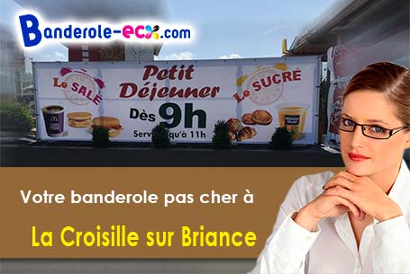 Création maquette gratuite de votre banderole pas cher à La Croisille-sur-Briance (Haute-Vienne/8713