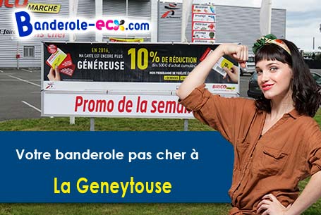 Création maquette inclus pour votre banderole personnalisée à La Geneytouse (Haute-Vienne/87400)