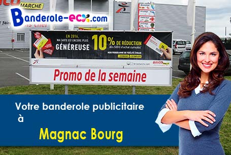Création graphique offerte de votre banderole publicitaire à Magnac-Bourg (Haute-Vienne/87380)