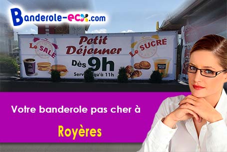 Création graphique offerte de votre banderole publicitaire à Royères (Haute-Vienne/87400)