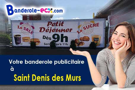 Création maquette inclus pour votre banderole personnalisée à Saint-Denis-des-Murs (Haute-Vienne/874