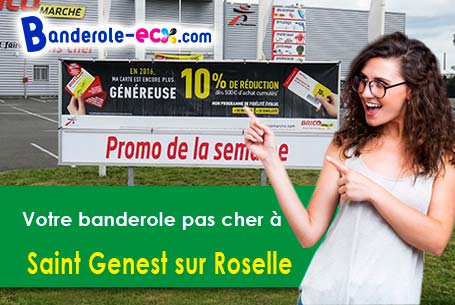 Création graphique offerte de votre banderole publicitaire à Saint-Genest-sur-Roselle (Haute-Vienne/