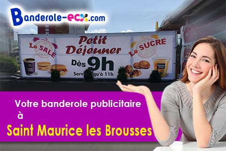 Création graphique offerte de votre banderole publicitaire à Saint-Maurice-les-Brousses (Haute-Vienn
