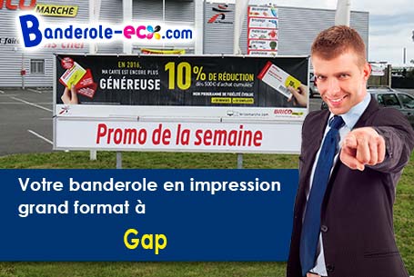 Banderole publicitaire sur mesure à Gap (Hautes-Alpes/5000)