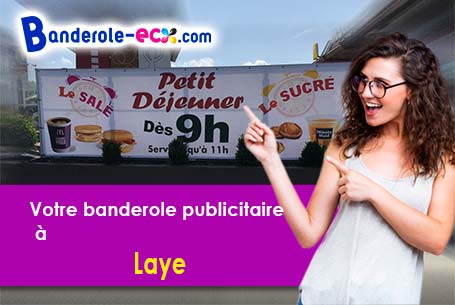 Banderole publicitaire sur mesure à Laye (Hautes-Alpes/5500)