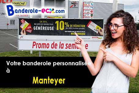 Banderole publicitaire sur mesure à Manteyer (Hautes-Alpes/5400)