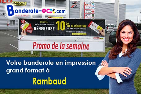 Banderole publicitaire sur mesure à Rambaud (Hautes-Alpes/5000)