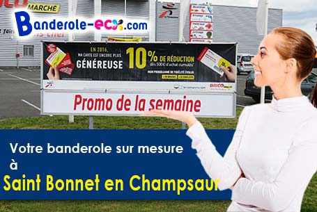 Banderole publicitaire sur mesure à Saint-Bonnet-en-Champsaur (Hautes-Alpes/5500)