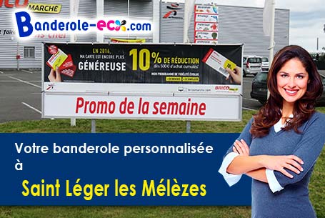 Banderole personnalisée sur mesure à Saint-Léger-les-Mélèzes (Hautes-Alpes/5260)