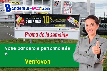 Banderole personnalisée sur mesure à Ventavon (Hautes-Alpes/5300)