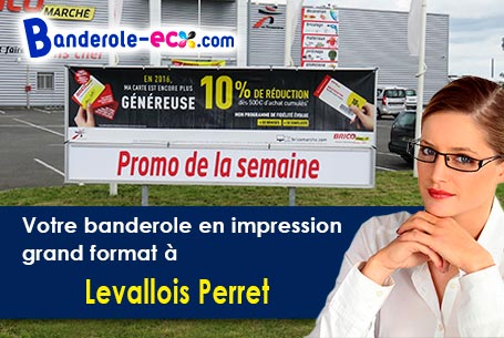 Création graphique inclus pour votre banderole personnalisée à Levallois-Perret (Hauts-de-Seine/9230